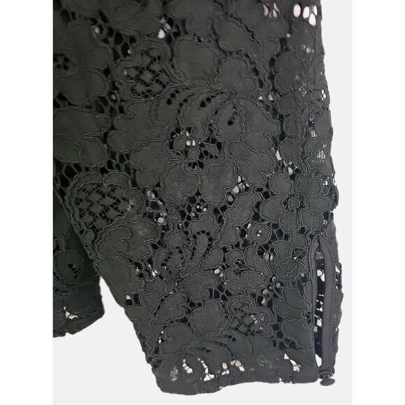 EXPRESS ~Woman Size XL~ Black Lace Career to Evening Wear Top Blouse NWT. - Picture 7 of 16